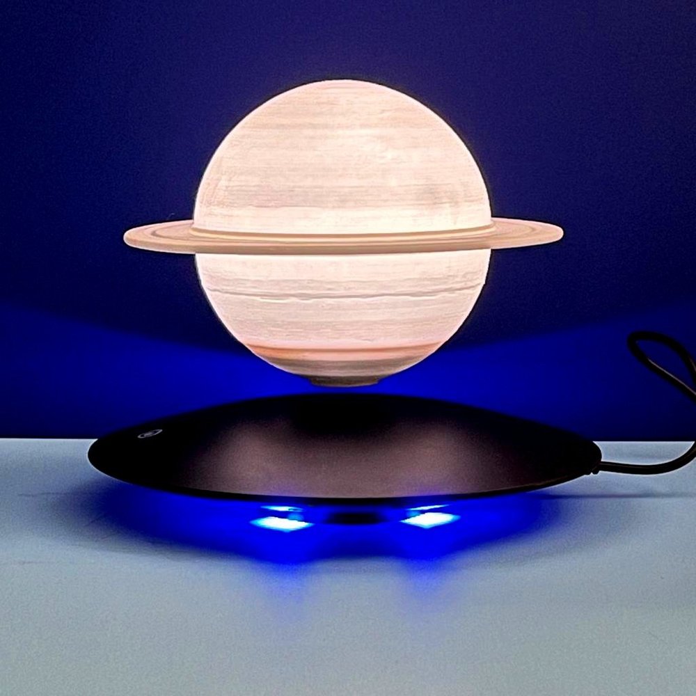 Magnetic Levitating & Spinning Saturn Night Lamp